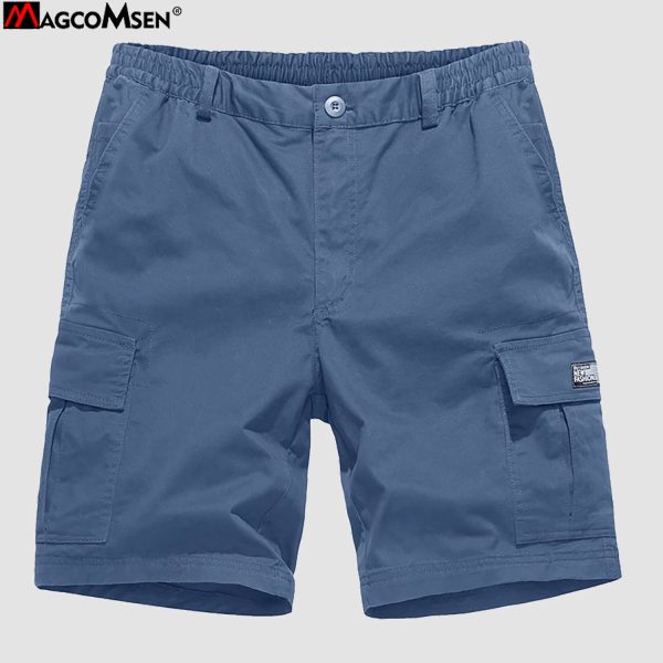 Men's Cotton Cargo shorts Summer Lightweight with Multi-Pockets Ripstop Cargo Work Shorts