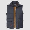 3ee9b51fd1b95eb36fe64f1bc77132b4babd0d358bffafe242df7fd2acd751f6.jpg Men's Outerwear Vests Sleeveless Winter Stand Collar Padded Vest Warm Fleece Lined