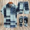 Suitmens Men's Hawaiian Bowling Print Shirt Three-Piece Set 049