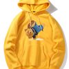 Break Dance Bear Print Hoodie