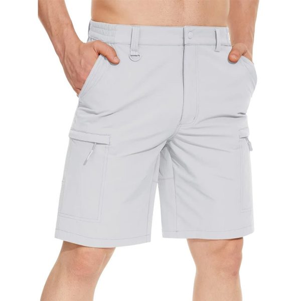 4005b992fe5f68eeb9994f50464ae0d46a13b2197a8c2a77d37b0aaaaf1f9501.jpg Men's Casual Quick-Dry 5 Pockets Cargo Short