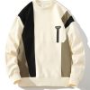 Color Block Sweatshirt With Pocket