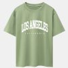 Los Angeles Letter Print Oversize T-Shirt
