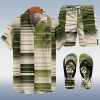 Suitmens Men's Hawaiian Bowling Print Shirt Three-Piece Set 048