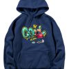 Graffiti Bear Print Hoodie