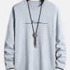 Long Sleeve Dream Print Cotton T-Shirt