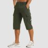 49404bfeca4195cc9365fab3c84102f9bd2dfba530cfe668d5c27980085a8208.jpg Men Knee Length Shorts Lightweight Thin Quick Dry Cargo Shorts