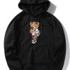 Selfie Bear Print Hoodie