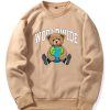 Worldwide Bear Print Raglan Sleeves Sweatshirt