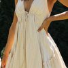 Women's Holiday V-neck Halter Short Dress