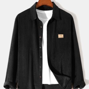 Long Sleeve Corduroy Shirt & Straight Leg Corduroy Pants