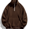 Relax Teddy Half Zip Sweatshirt