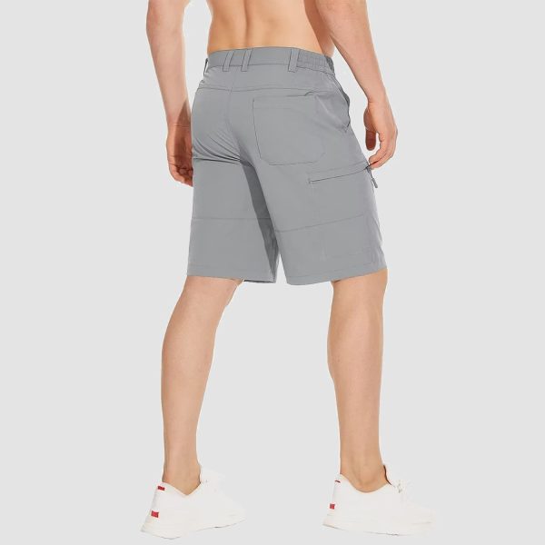 Men's Hiking Shorts 5 Pockets Water-Resistant Ripstop Quick Dry Outdoor Shorts