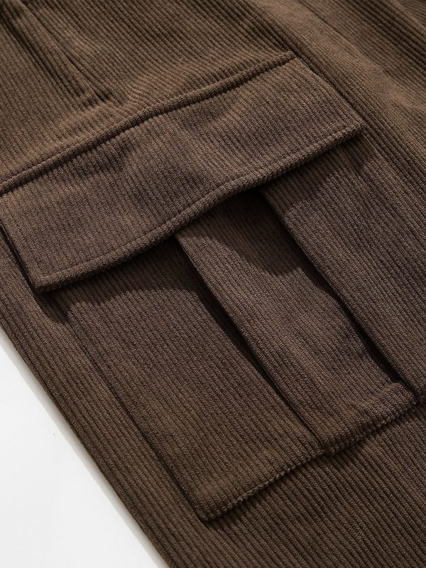 4bf0a1753f6248d2cfbd5570710e48378af3784125ef19edd9b98ff435f130eb.jpg Los Angeles Print Heavy Weight Oversize T-Shirt & Loose Fit Corduroy Cargo Pants