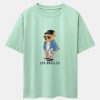 Los Angeles Skate Bear Print Heavy Weight Oversize T-Shirt
