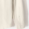Long Sleeve Stand Collar Corduroy Shirt