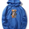 Robotic Bear Print Hoodie