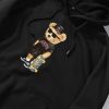 Skate Bear Print Hoodie