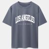 Los Angeles Letter Print Oversize T-Shirt