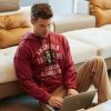 Christmas Text Letters Hoodie Sweatshirt