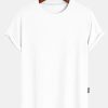 Muscle Fit Arc Hem Textured T-Shirt
