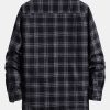 Plaid Button Up Shirt With Pocket