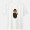 Hip Hop Bear Print Heavy Weight Oversize T-Shirt