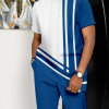 Suitmens Men's Casual Colorblock Walking Suit-002