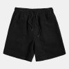 Los Angeles Letter Print Drop Shoulder Oversize T-Shirt & Corduroy Shorts