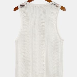 Textured Knit Sweater Tank Top