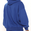 Men's Solid Navy Blue Hoodie Set