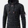 Horn Button Hooded Sweater