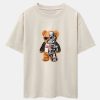 Robot Bear Print Heavy Weight Oversize T-Shirt