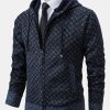 5683d4789e8eaf538402dfbc28ac0de487cd5be83ebc982f497f452ac34aebd0.jpg Diamond Pattern Zip Hooded Sweater