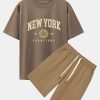 56865105f418371c6c625a68aa01d316a71acff4614d5faade8cab4a9fc709be.jpg New York Varsity Print Heavy Weight Oversize T-Shirt & Jersey Shorts