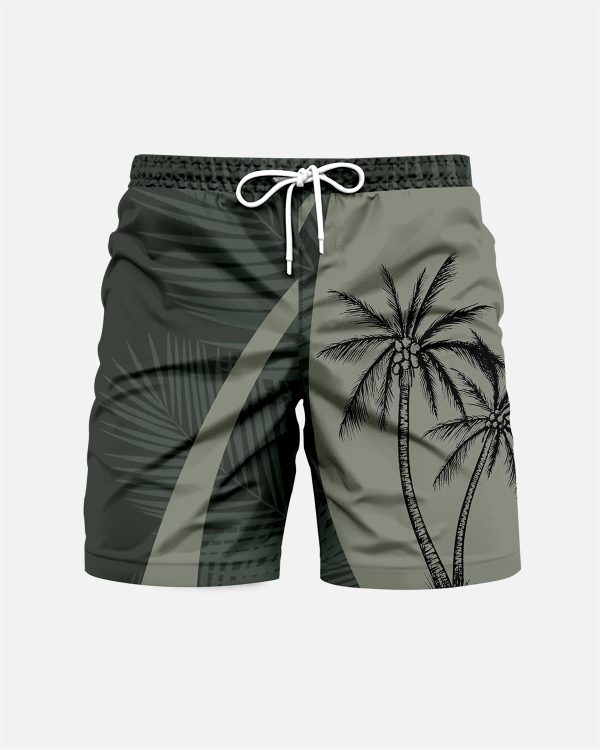 Suitmens Men's Hawaii Vacations Print Shirt Three-Piece Set 055