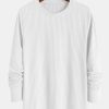 Muscle Fit Long Sleeved Ribbed T-Shirt