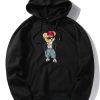 Hip Hop Style Bear Print Hoodie