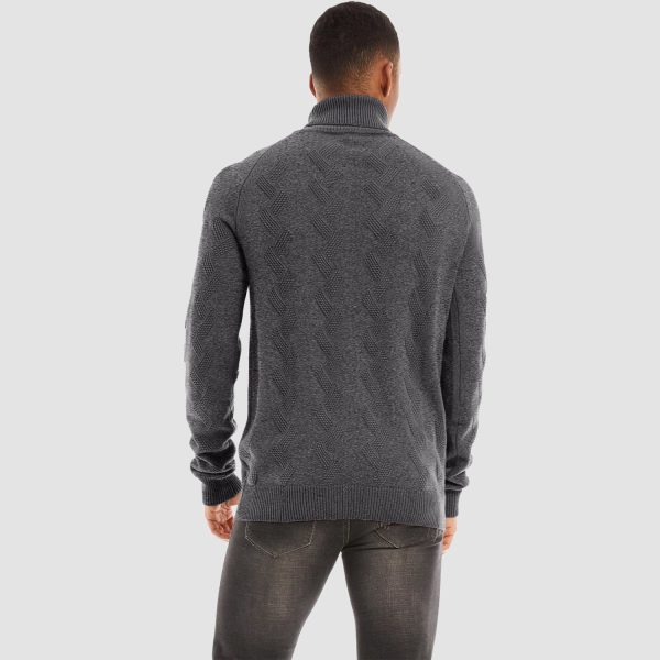 58a554f282621e03a0733874e69ef8966e1dc03af78dedcbb29843f2e494b44f.jpg Men's Turtleneck Sweater Heavyweight Long Sleeves Cotton Pullover Knitted Casual Sweatshirt