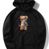 Robotic Bear Print Hoodie