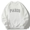 Paris Print Relaxed Sweatshirt