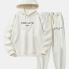 Paris Print Cotton Blend Hoodie & Jogger Pants