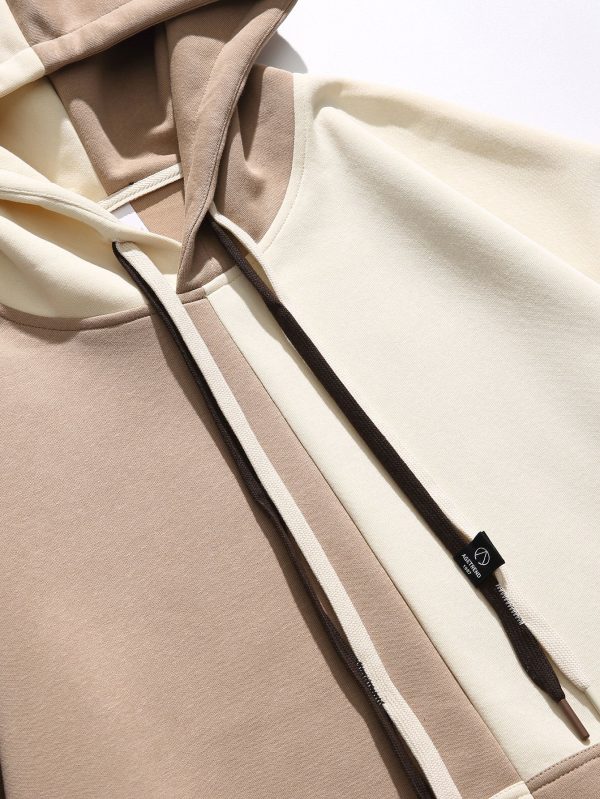 Oversize Color Block Hoodie