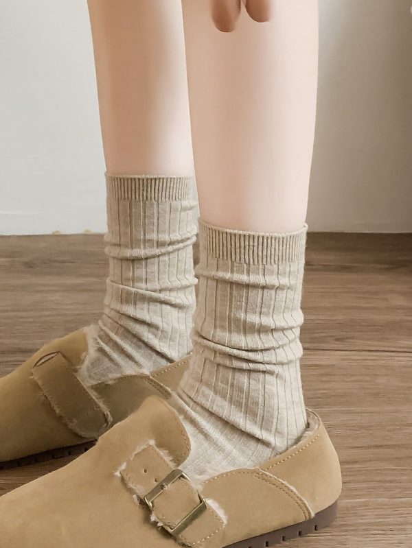 Solid Crew Socks