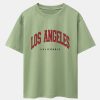 Los Angeles Print Drop Shoulder Oversize T-Shirt