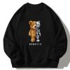 Robot Bear Crew Neck Relaxed Sweatshirt
