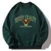 West Coast Eagle Print Relaxed Sweatshirt
