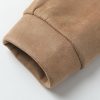 2 In 1 Faux Suede Crew Neck Sweatshirt