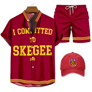 Tuskegee University Shirt Three-Piece Set 070