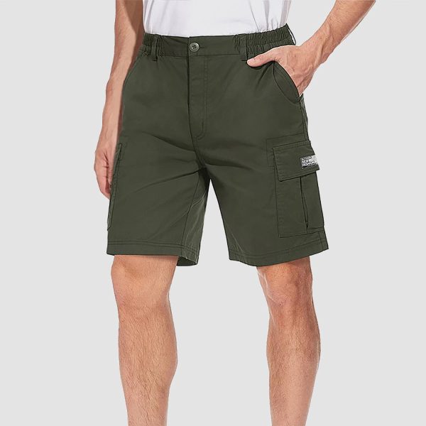 Men's Cotton Cargo shorts Summer Lightweight with Multi-Pockets Ripstop Cargo Work Shorts